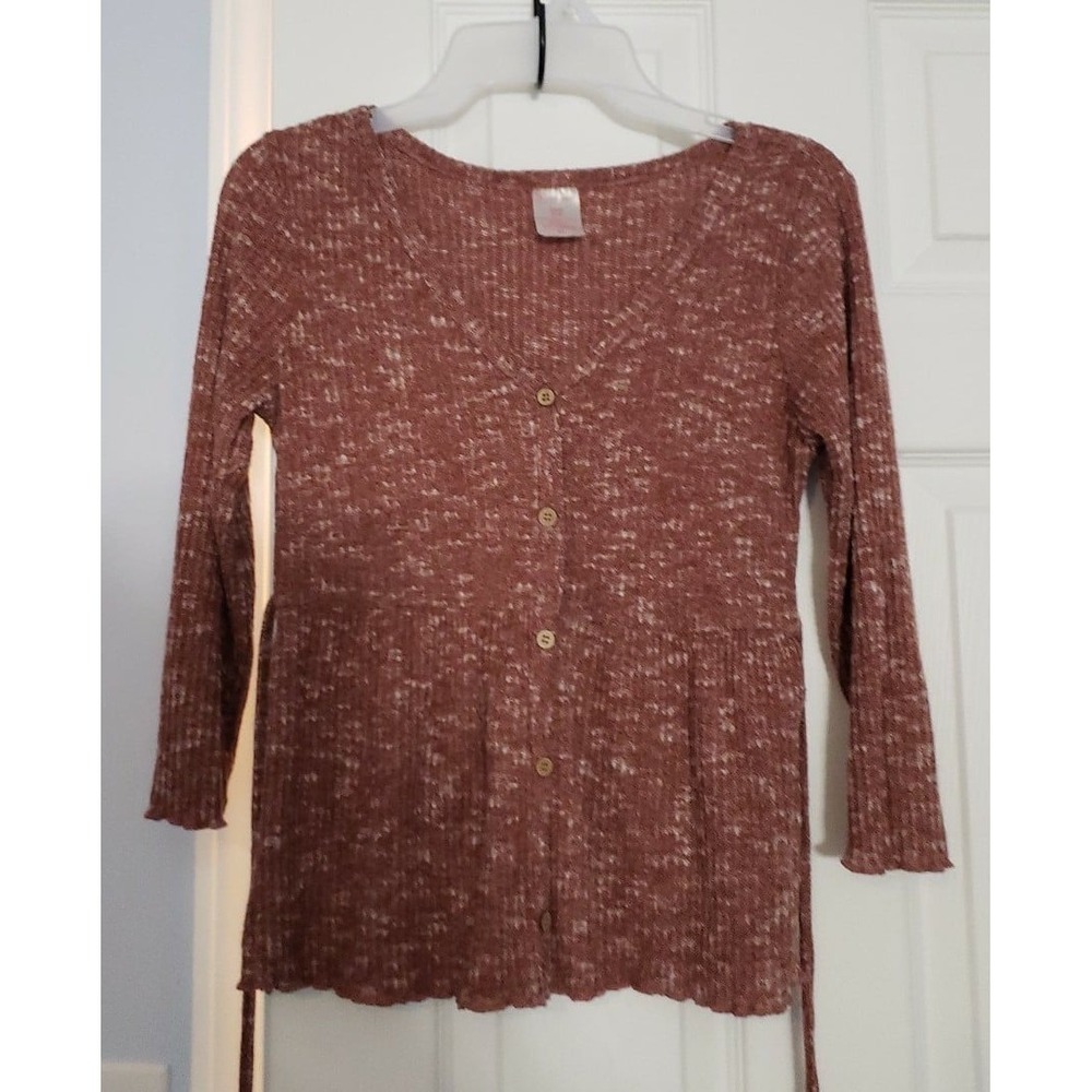 No Boundaries Junior Blouse Size Small Rust